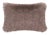 Grey Rectangular Faux Fur Cushion by Villa Como For Sale