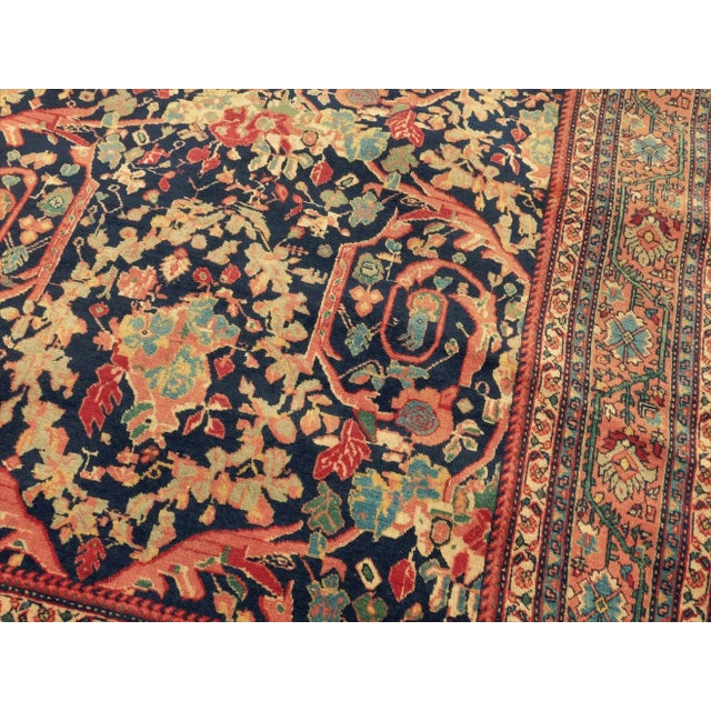 Traditional 1920s Antique Persian Tabriz Rug-4'7"x 6'6" For Sale - Image 3 of 12