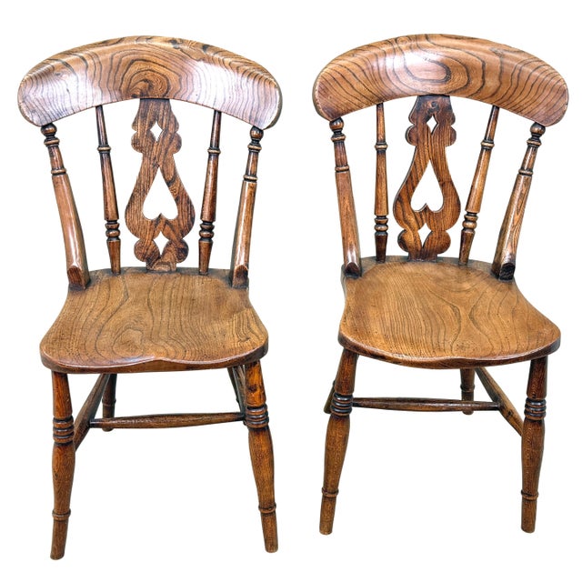 Mid-19th Century Farmhouse Kitchen Windsor Dining Chairs, 1860, Set of 6 For Sale - Image 11 of 16