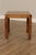 Henredon 'Artefacts' Oak and Brass Campaign End Table For Sale - Image 10 of 12