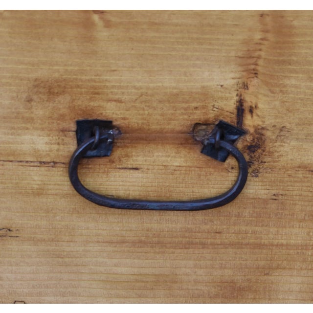 Brown Late 19th Century Pine Trunk or Mule Chest For Sale - Image 8 of 12