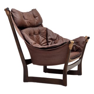 Norwegian Trega Lounge Chair by Tormod Alnaes, 1970s For Sale
