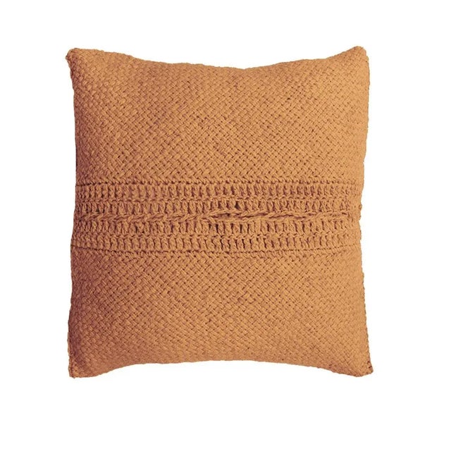 Pure sheep wool cushion, hand-woven and hand-dyed with natural dyes by communities in northern Argentina.