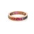 Add a burst of color and elegance to your collection with this exquisite 18k Rose Gold Multi-Color Sapphire Eternity Band...