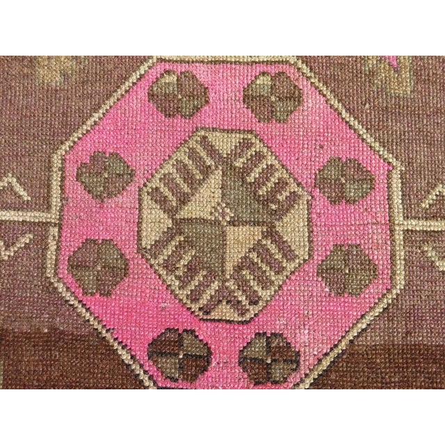1960s 1960s Vintage Turkish Runner Rug - 35"x 146" For Sale - Image 5 of 11