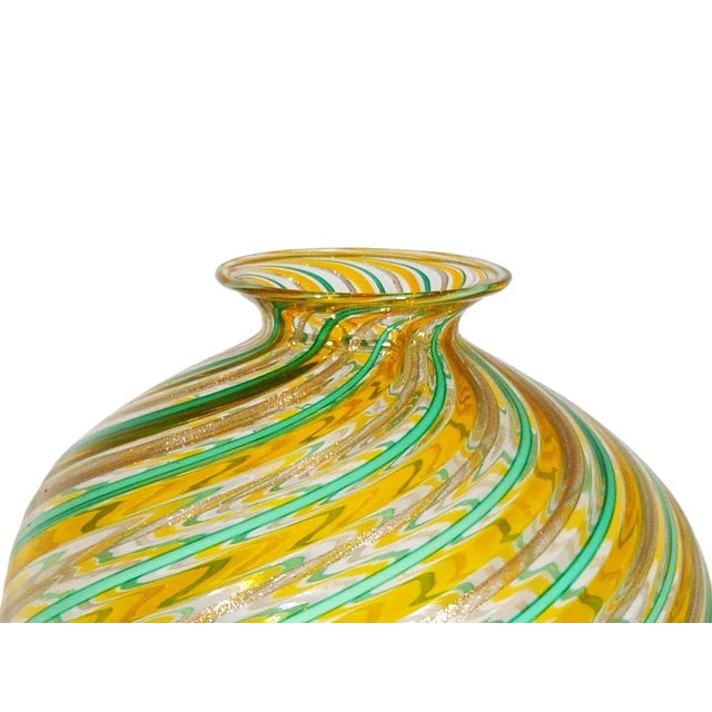 This small vase was manufactured by Vetreria Fratelli Toso in the 1970s. Signed by maker under the base. Perfect condition...