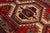 Vintage Hand-Knotted Turkish Wool Runner Rug With Geometric Tribal Medallions in Crimson, Indigo, and Cream For Sale - Image 4 of 9