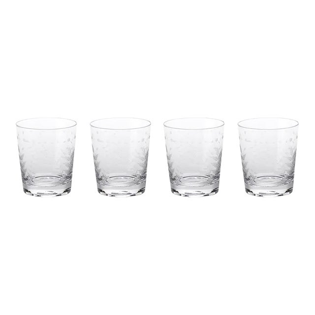 4" Tall Patia Old Fashioned Glasses, Set of 4 For Sale