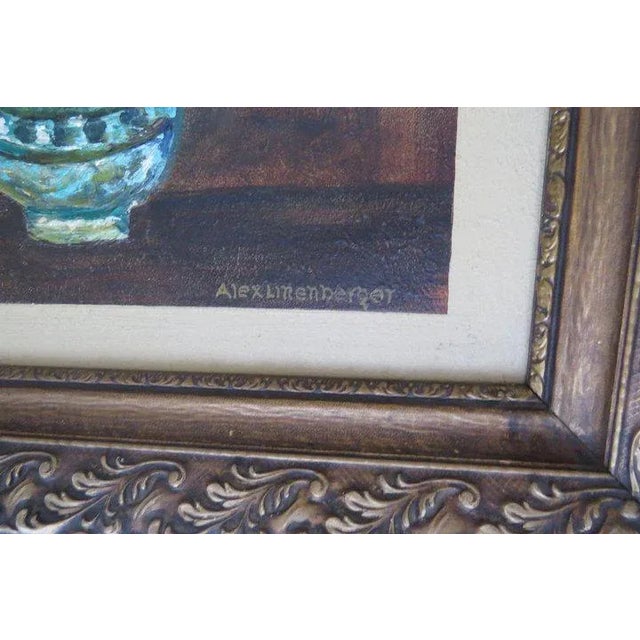 Mid 20th Century Floral Still Life Impasto Painting, Framed For Sale - Image 4 of 10