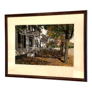 1990s Carol Collette 'Falling Leaves' Etched Artwork, Framed