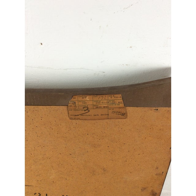 Mid Century Modern Tall Rectangular Mirror With Unique Curved Wood Frame For Sale - Image 16 of 16
