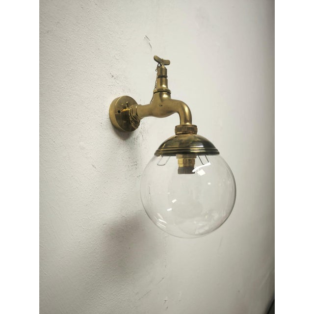 Brass Faucet Applique, 1960s For Sale - Image 4 of 10