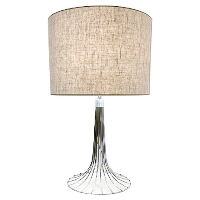 Mid-Century Modern Space Age Chrome Lamp, 1970s For Sale - Image 6 of 6