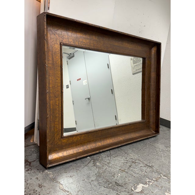 Traditional Abernathy Furniture Distressed Gold Finish Mirror For Sale - Image 3 of 12