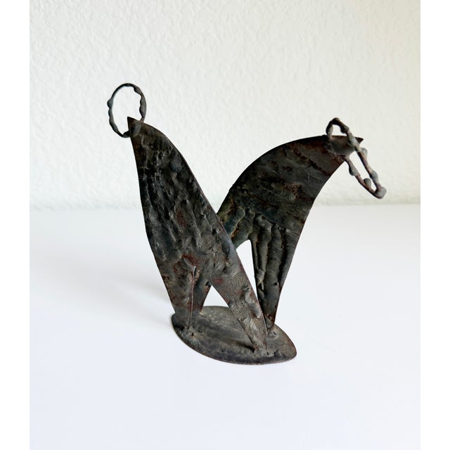Metal Brutalist Figurative Sculpture For Sale - Image 7 of 9