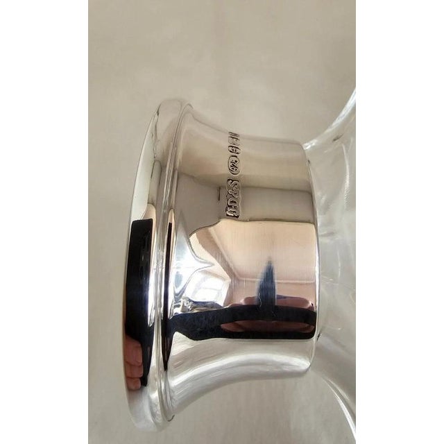 Sterling Silver-Mounted Cut Glass Decanter from James Dixon & Sons, 2001 For Sale - Image 17 of 18