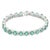 Art Deco Handcrafted 14kt Solid White Gold Natural 16.07 Ct Emerald Diamond Bracelet For Sale - Image 3 of 6