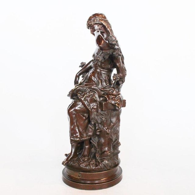 Hippolyte François Moreau, Captive, 1890, Bronze For Sale - Image 3 of 13