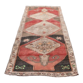 1960s Vintage Hand Knotted Turkish Rug For Sale