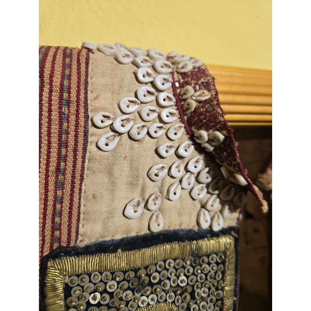 Orange Antique Indonesian Sumatran Tribal Kauer Jacket For Sale - Image 8 of 10