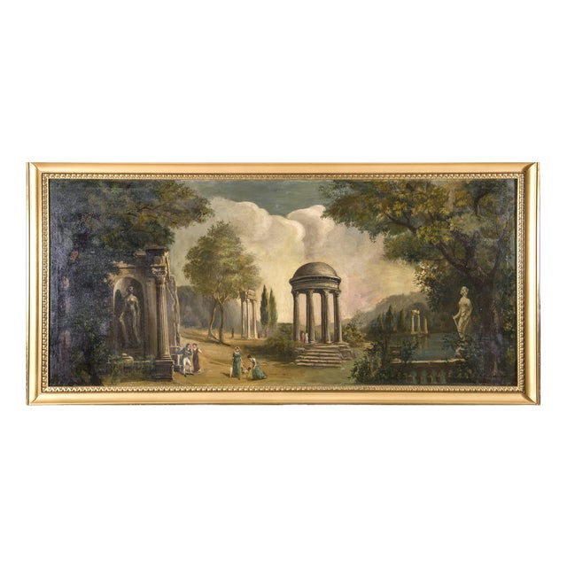 After Anton Pitloo, Landscape Composition, 1800s, Oil on Canvas, Framed For Sale