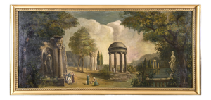 After Anton Pitloo, Landscape Composition, 1800s, Oil on Canvas, Framed