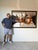 Large- 1970s Vintage Gregory Hawthorne Expressionist Abstract Acrylic on Masonite Painting, Framed For Sale - Image 12 of 13