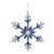 Contemporary Beaded Metal Snowflake Ornament (Set of 12) For Sale - Image 3 of 5
