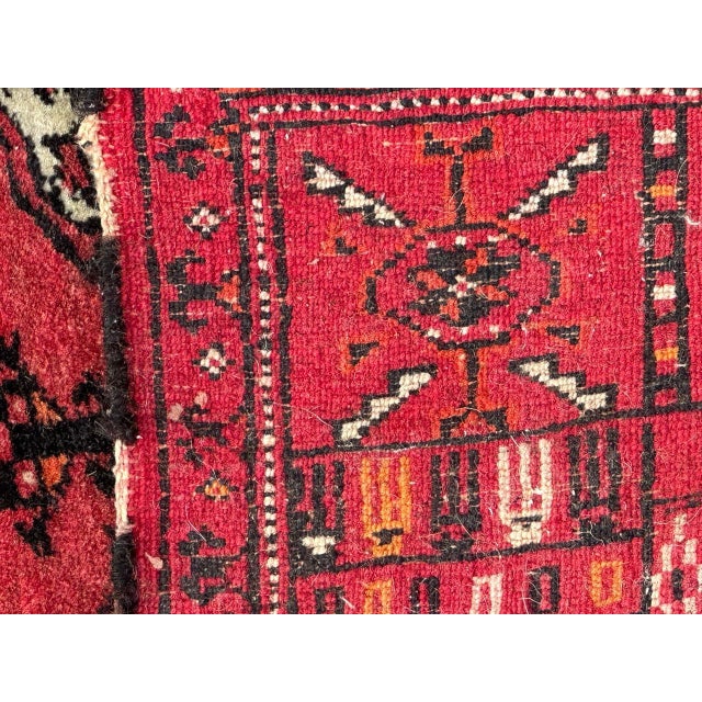 Vintage Distressed Turkmen Bokhara Rug, 1940s For Sale - Image 18 of 18