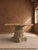 Baroque Late 19th Century European-Style Round Natural Stone Dining Table With Ornate Carved Pedestal For Sale - Image 3 of 7
