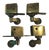 1940s Duncan Phyfe Style Industrial Medium Cast Brass Furniture Casters - Set of 4 For Sale