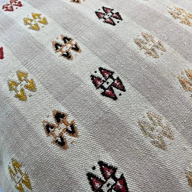 Turkish Kilim Rug Cushion Cover for Meditation Bench For Sale - Image 9 of 11