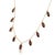 Garnet Station Marquise Cut Necklace | Dangling Gemstone Dainty Necklace For Sale - Image 4 of 5