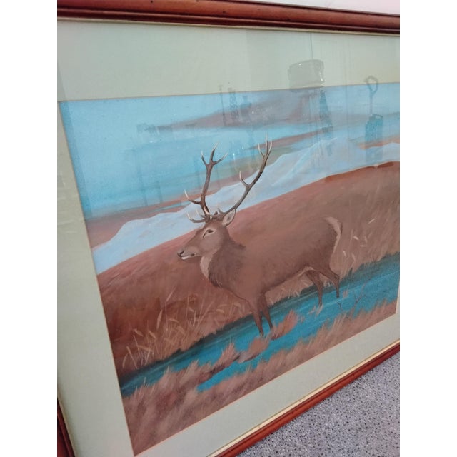 1960s Ralston Gudgeon, Animal Scene, 1960s, Watercolor For Sale - Image 5 of 5
