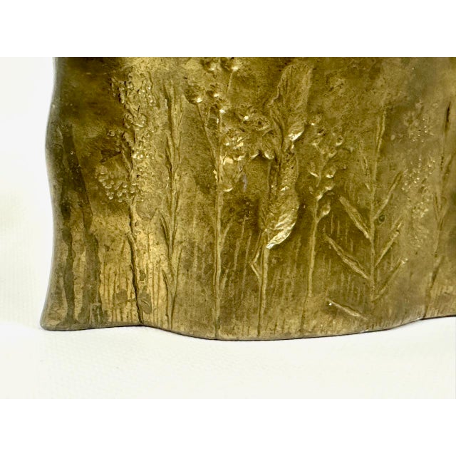 Metal Vintage Handmade Bronze Vase by Dorothea Dietz, 1960s For Sale - Image 7 of 18