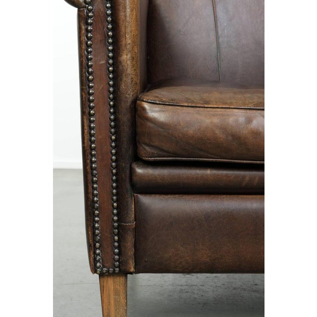 Club Chairs in Sheepskin Leather, Set of 2 For Sale - Image 11 of 14
