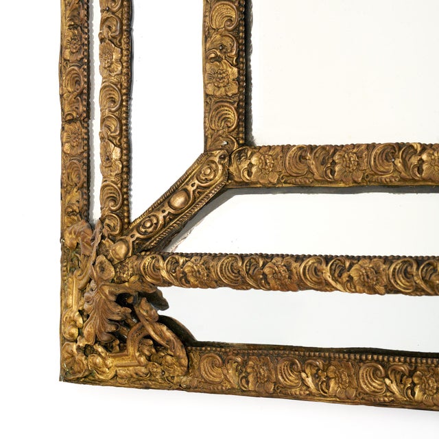 French Napoleon III French Antique Mirror For Sale - Image 3 of 9