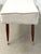 Late 20th Century Late 20th Century Gio Ponti Style Italian Modern Bench With Sculptural Wood Base and Brass Accents For Sale - Image 5 of 13