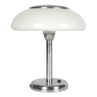 Bauhaus Functionalist Chrome-Plated Desk Lamp from Napako, 1930s For Sale