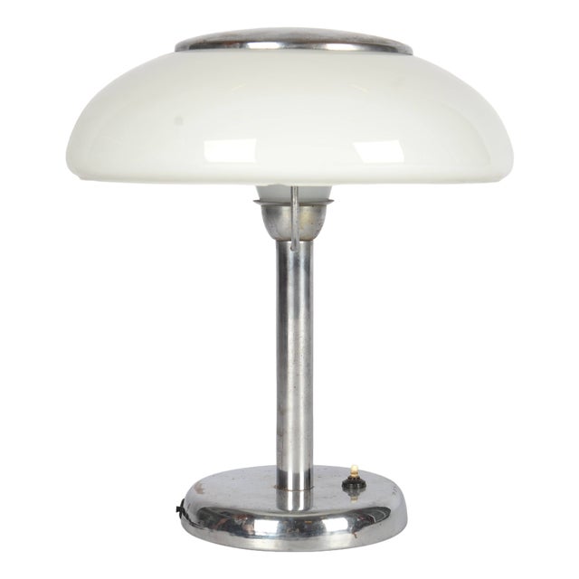 Bauhaus Functionalist Chrome-Plated Desk Lamp from Napako, 1930s For Sale