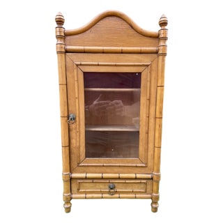 Late 18th Century French Faux Bamboo Spice Cabinet For Sale