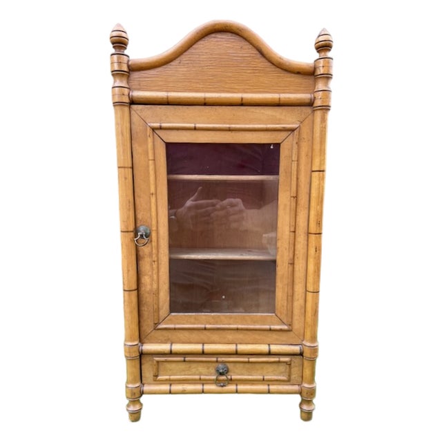 Late 18th Century French Faux Bamboo Spice Cabinet For Sale