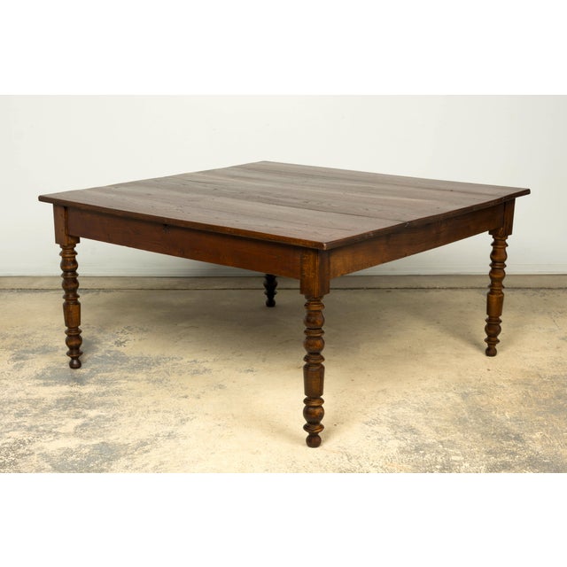 Brown Mid-19th Century French Louis Philippe Oak Table For Sale - Image 8 of 16