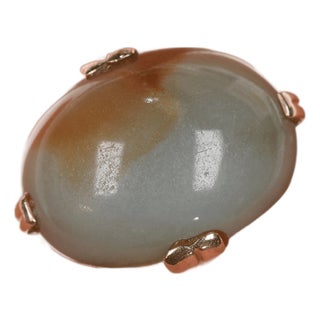 sz7.25 14k Ming's of Hawaii Jadeite ring For Sale