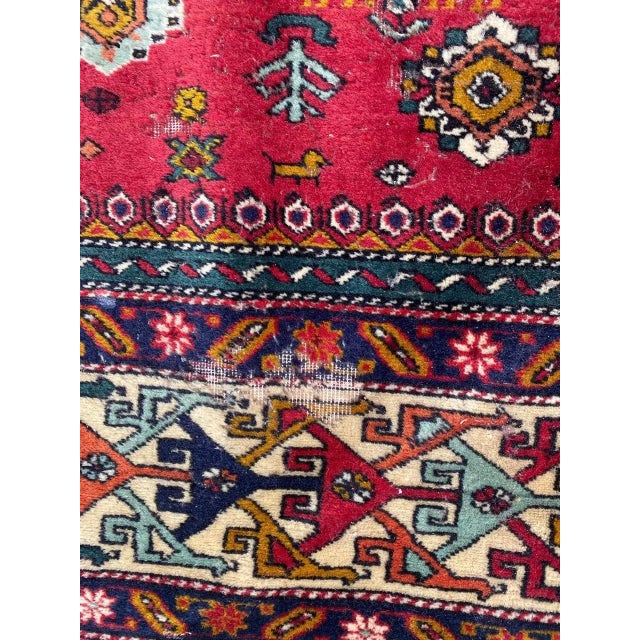 Large Vintage Caucasian Azerbaïdjan Rug For Sale - Image 4 of 18