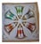 Vintage Czechoslovakian Glass Christmas Bells, 1960, Set of 6 For Sale