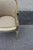 Beige Early 20th Century French Louis XVI Style Hand Painted Carved Chair, New Upholstery For Sale - Image 8 of 9