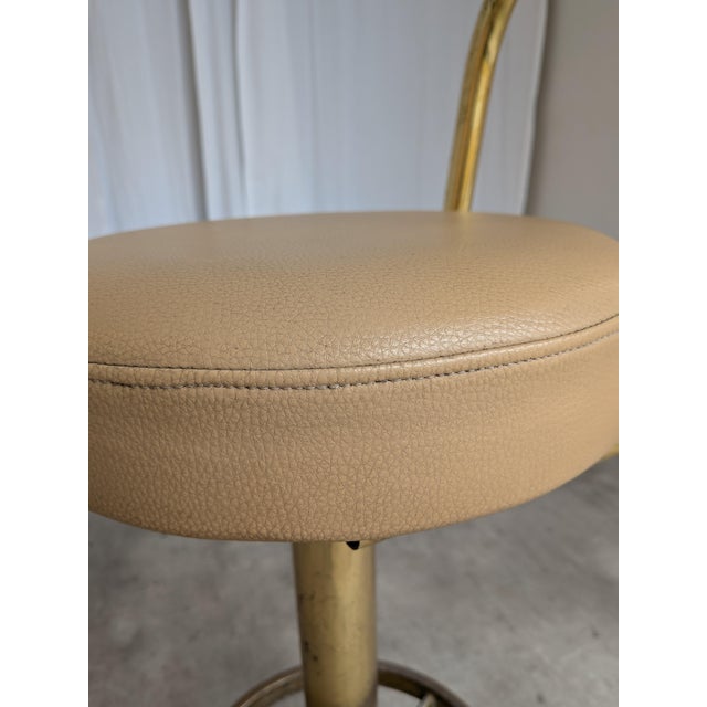 Mid-Century Modern Italian Brass Bar Stool, 1960s For Sale - Image 14 of 18