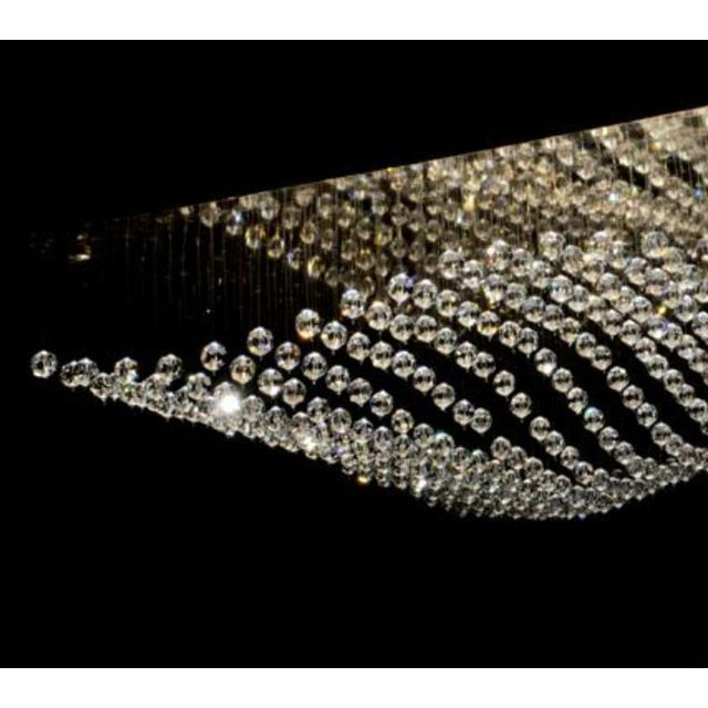 Not Yet Made - Made To Order Crystal Sea Modular Pendant Light in Gold Plating and Crystal by Aggiolight For Sale - Image 5 of 6