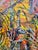 Canary Yellow Paul Brach -1956 Abstract Vortex Composition - Oil Painting For Sale - Image 8 of 11